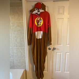 NWT Buccee Beaver Adult Onesie  Costume/Pajamas L/XL